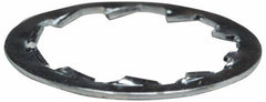 Value Collection - 3/8" Screw, 0.425" ID, Steel Internal Tooth Lock Washer - 0.615" OD, Zinc-Plated, Grade 1075 - Benchmark Tooling