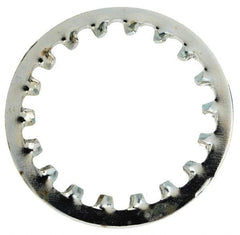 Value Collection - 5/8" Screw, 0.7" ID, Steel Internal Tooth Lock Washer - 0.968" OD, Zinc-Plated, Grade 1075 - Benchmark Tooling