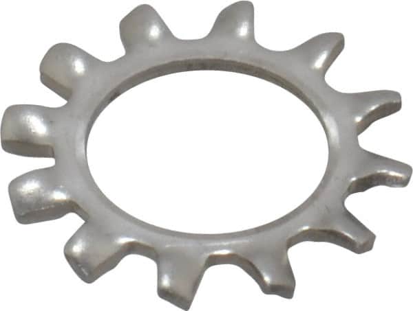 Value Collection - 3/8" Screw, 0.398" ID, Stainless Steel External Tooth Lock Washer - 0.695" OD, Uncoated, Grade 18-8 - Benchmark Tooling