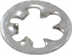 Value Collection - #4 Screw, 0.123" ID, Stainless Steel Internal Tooth Lock Washer - 0.265" OD, Uncoated, Grade 18-8 - Benchmark Tooling