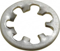 Value Collection - #6 Screw, 0.15" ID, Stainless Steel Internal Tooth Lock Washer - 0.288" OD, Uncoated, Grade 18-8 - Benchmark Tooling