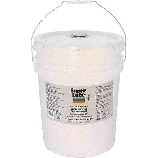 Synco Chemical - 5 Gal Pail, Synthetic Gear Oil - -40°F to 450°F, 680 St Viscosity at 40° C, ISO 680 - Benchmark Tooling