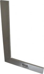 SPI - 10-1/2" Blade Length, 6-3/8" Base Length Steel Square - 0.0019" Accuracy, Beveled Edge - Benchmark Tooling