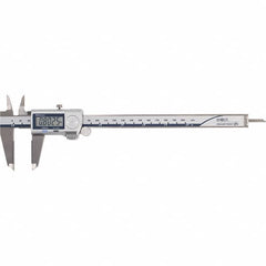 Mitutoyo - 0 to 8" Range 0.01mm Resolution, Electronic Caliper - Steel with 50mm Carbide-Tipped Jaws, 0.001" Accuracy - Benchmark Tooling