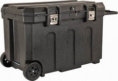 Stanley - 1 Tray Mobile Tool Chest - 23" Wide x 22-13/16" Deep x 23-1/4" High, Plastic, Black - Benchmark Tooling