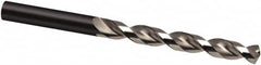 Jobber Length Drill Bit: 0.4646″ Dia, 130 °, Cobalt Bright/Uncoated, Right Hand Cut, Parabolic Flute