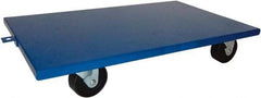 PRO-SOURCE - 2,000 Lb Capacity Steel Lip Down Dolly - 30" Long x 18" Wide, 4" Wheels - Benchmark Tooling