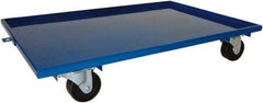 PRO-SOURCE - 1,600 Lb Capacity Steel Lip Up Dolly - 27" Long x 16" Wide, 4" Wheels - Benchmark Tooling