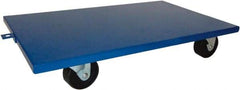 PRO-SOURCE - 2,000 Lb Capacity Steel Lip Down Dolly - 27" Long x 16" Wide, 4" Wheels - Benchmark Tooling
