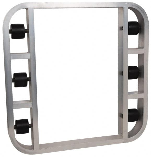 PRO-SOURCE - 4,000 Lb Capacity Aluminum Pallet Dolly - 48" Long x 48" Wide x 4-1/2" High, 3-1/4" Wheels - Benchmark Tooling