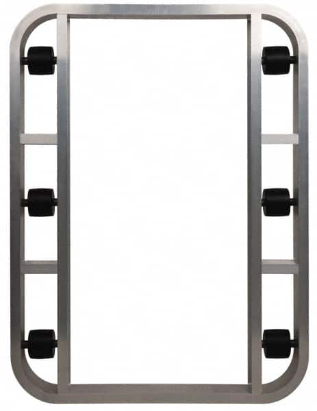 PRO-SOURCE - 4,000 Lb Capacity Aluminum Pallet Dolly - 48" Long x 36" Wide x 4-1/2" High, 3-1/4" Wheels - Benchmark Tooling