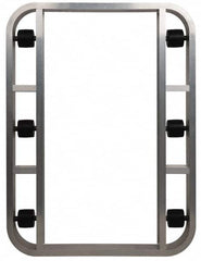 PRO-SOURCE - 4,000 Lb Capacity Aluminum Pallet Dolly - 48" Long x 36" Wide x 4-1/2" High, 3-1/4" Wheels - Benchmark Tooling