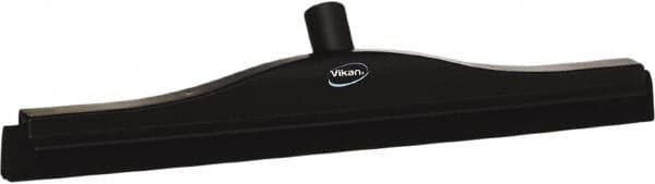 Vikan - 20" Foam Rubber Blade Bench Squeegee - Double Edge, Black, Plastic Holder - Benchmark Tooling