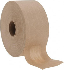 Made in USA - 3" x 150 Yd Natural (Color) Sealing Tape - Paper Backing, 5.3 mil Thick, Series SPIN3 - Benchmark Tooling