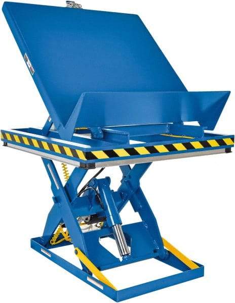 Vestil - 2,000 Lb Capacity Electric Scissor Lift - 11" to 47" Lift Height, 48" Platform Length x 48" Platform Width - Benchmark Tooling