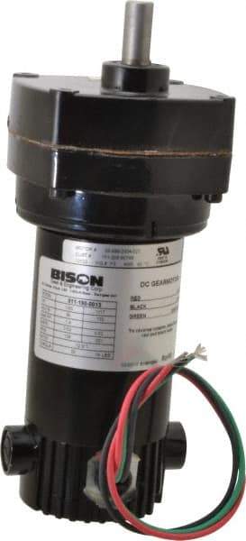 Bison Gear - 90 VDC, 139 RPM, 12.9:1 Gear Ratio, Parallel Gearmotor - 20 Torque, 1/20 hp, TENV Enclosure - Benchmark Tooling