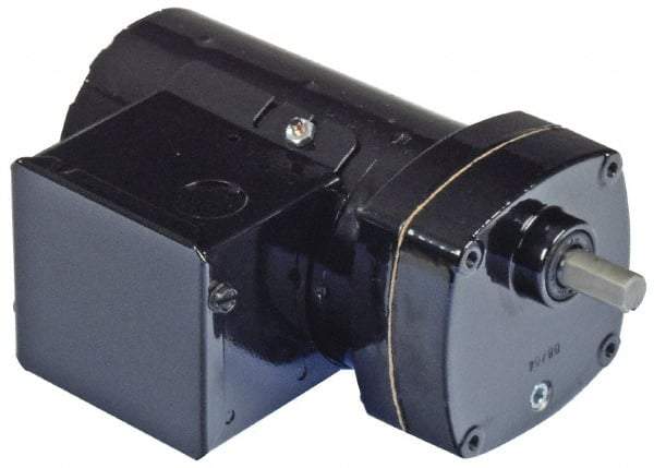 Bison Gear - 115 Volt, 33 RPM, 49.1:1 Gear Ratio, Parallel Gearmotor - 165 Torque, 1/10 hp, Open Enclosure - Benchmark Tooling