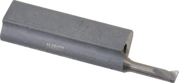 HORN - 0.079" Min Bore Diam, 0.236" Max Bore Depth, 1/16 Shank Diam, Profile Boring Bar - 0.006" Corner Radius, Right Hand Cut, Solid Carbide, Uncoated - Exact Industrial Supply