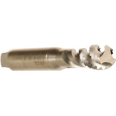 Emuge - M5x0.50 Metric Fine 3 Flute 6H Bottoming Spiral Flute Tap - Cobalt, Bright Finish, 70mm OAL, Right Hand Flute, Right Hand Thread, Series Enorm - Exact Industrial Supply