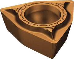 Sandvik Coromant - WPMT21.51 MF Grade 1125 Carbide Turning Insert - TiAlN/AlCr2O3 Finish, 80° Trigon, 1/4" Inscr Circle, 3/32" Thick, 1/64" Corner Radius - Benchmark Tooling