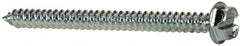 Value Collection - #8 Hex Washer Head Slotted Sheet Metal Screw - Steel, 2" Length Under Head, Grade 2 - Benchmark Tooling