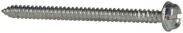 Value Collection - #10 Hex Washer Head Slotted Sheet Metal Screw - Steel, 2-1/2" Length Under Head, Grade 2 - Benchmark Tooling