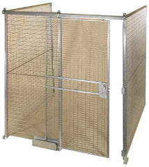 Folding Guard - 12' Long x 12" Wide, Welded Wire Room Kit - 3 Walls - Benchmark Tooling