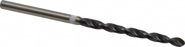 Accupro - #32 118° Cobalt Jobber Drill - TiAlN Finish, Right Hand Cut, Parabolic Flute, Straight Shank, 61mm OAL, DX Point - Benchmark Tooling