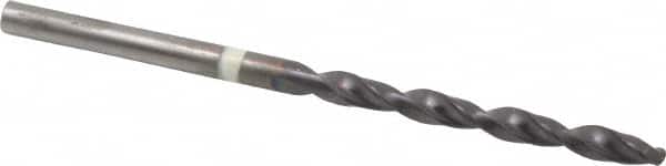 Accupro - #28 118° Cobalt Jobber Drill - TiAlN Finish, Right Hand Cut, Parabolic Flute, Straight Shank, 70mm OAL, DX Point - Benchmark Tooling