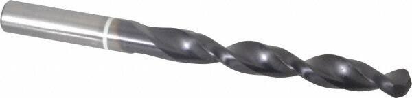 Accupro - 7/16" 118° Cobalt Jobber Drill - TiAlN Finish, Right Hand Cut, Parabolic Flute, Straight Shank, 142mm OAL, DX Point - Benchmark Tooling