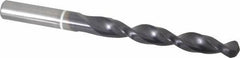 Accupro - 7/16" 118° Cobalt Jobber Drill - TiAlN Finish, Right Hand Cut, Parabolic Flute, Straight Shank, 142mm OAL, DX Point - Benchmark Tooling