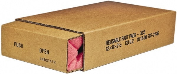 Ability One - Boxes & Crush-Proof Mailers; Type: Folded Shipping Box ; Width (Inch): 5 ; Length (Inch): 6 ; Height (Inch): 2-1/2 - Exact Industrial Supply