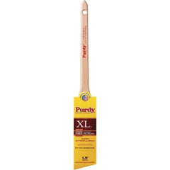 Krylon - 3/8" Angled Nylon/Polyester Angular Brush - 2" Bristle Length, 2-3/16" Wood Rattail Handle - Benchmark Tooling