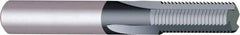 Vargus - 3/8-16 Thread, 1/4" Shank Diam, TiAlN Coating, Solid Carbide Straight Flute Thread Mill - 3 Flutes, 2.244" OAL, 3/8" Min Noml Diameter - Benchmark Tooling