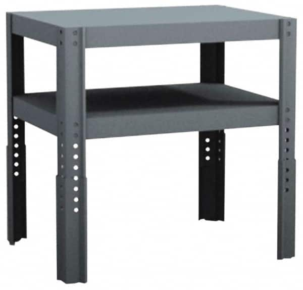 Value Collection - 24 Wide x 18" Deep x 18 to 24" High, Steel Work Table - Comfort Edge, Adjustable Height Legs - Benchmark Tooling