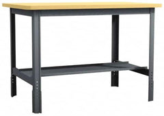 Value Collection - 60 Wide x 30" Deep x 29" High, Flakeboard Workbench - Comfort Edge, Adjustable Height Legs - Benchmark Tooling