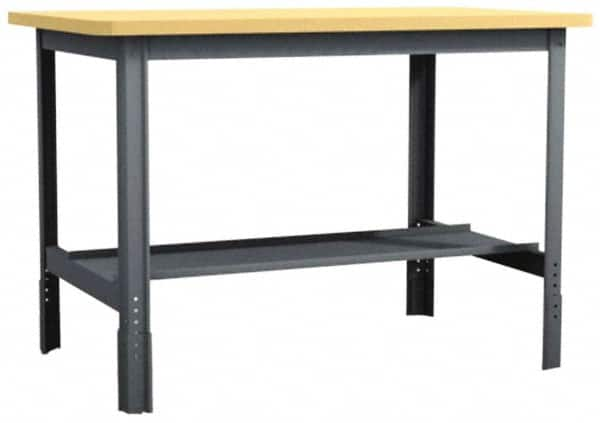 Value Collection - 72 Wide x 30" Deep x 29" High, Flakeboard Workbench - Comfort Edge, Adjustable Height Legs - Benchmark Tooling