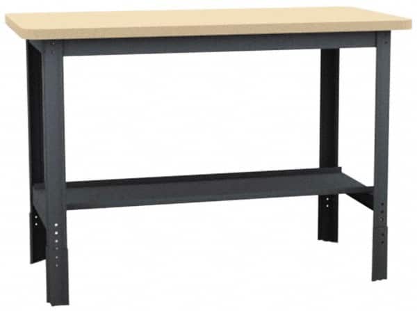 Value Collection - 48 Wide x 24" Deep x 29" High, Plastic Laminate Workbench - Comfort Edge, Adjustable Height Legs - Benchmark Tooling