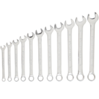 STANLEY® 11 Piece Full Polish Metric Combination Wrench Set – 12 Point - Benchmark Tooling