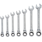 STANLEY® 7 Piece Metric Ratcheting Combination Wrench Set – 12 Point - Benchmark Tooling