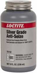 Loctite - 8 oz Can High Temperature Anti-Seize Lubricant - Silver Colored, 1,600°F, Silver Colored, Water Resistant - Benchmark Tooling