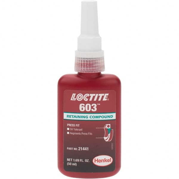 Loctite - Threadlockers & Retaining Compounds - 603 50ML BOTTLE LOCTITE RETAINNG COMPOUND - Benchmark Tooling