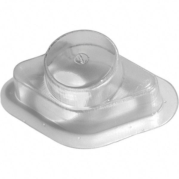 Made in USA - Plastic Housing Plastic Bearing Flange Mount - 2-11/16" Wide x 2-7/8" Outside Diam - Benchmark Tooling