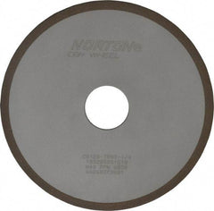 Norton - 6" Diam x 1-1/4" Hole x 1/8" Thick, 120 Grit Surface Grinding Wheel - CBN, Type 1A1, Fine Grade, Resinoid Bond - Benchmark Tooling