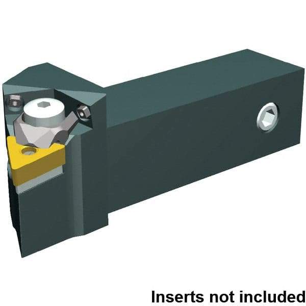 Kennametal - MTJN, Left Hand Cut, 93° Lead Angle, 25mm Shank Height x 25mm Shank Width, Negative Rake Indexable Turning Toolholder - 107mm OAL, TNMA 1604.. Insert Compatibility, Series Kenloc - Benchmark Tooling