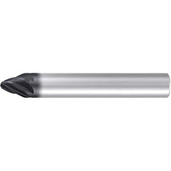 Emuge - Barrel Cutter End Mills; End Type: Circle Segment Taper-Form A ; Material: Solid Carbide ; Taper Angle Per Side: 42.50 ; Small End Diameter (mm): 2.00 ; Shank Diameter (mm): 12.0000 ; Length of Cut (mm): 8.0000 - Exact Industrial Supply