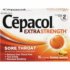 Cepacol - Honey Lemon Flavor Cough Drop Lozenges - Sore Throat Relief - Benchmark Tooling