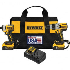 DeWALT - 20 Volt Cordless Tool Combination Kit - Includes Hammerdrill & Impact Driver, Lithium-Ion Battery Included - Benchmark Tooling