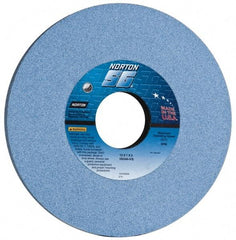 Norton - 12" Diam x 3" Hole x 1" Thick, I Hardness, 46 Grit Surface Grinding Wheel - Ceramic, Type 1, Coarse Grade, 2,070 Max RPM, Vitrified Bond, No Recess - Benchmark Tooling