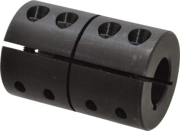 Climax Metal Products - 7/8" Bore, Steel, One Piece Clamping Shaft Collar - 1-7/8" Outside Diam, 2-7/8" Wide - Benchmark Tooling